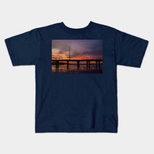 Rosebud Pier, Rosebud, Mornington Peninsula, Victoria, Australia Kids T-Shirt